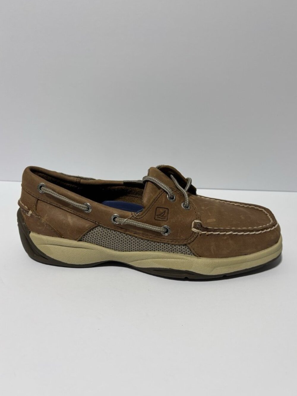 Sperry Men’s Intrepid 2-Eye Boat Shoes Brown, Size 7.5 M